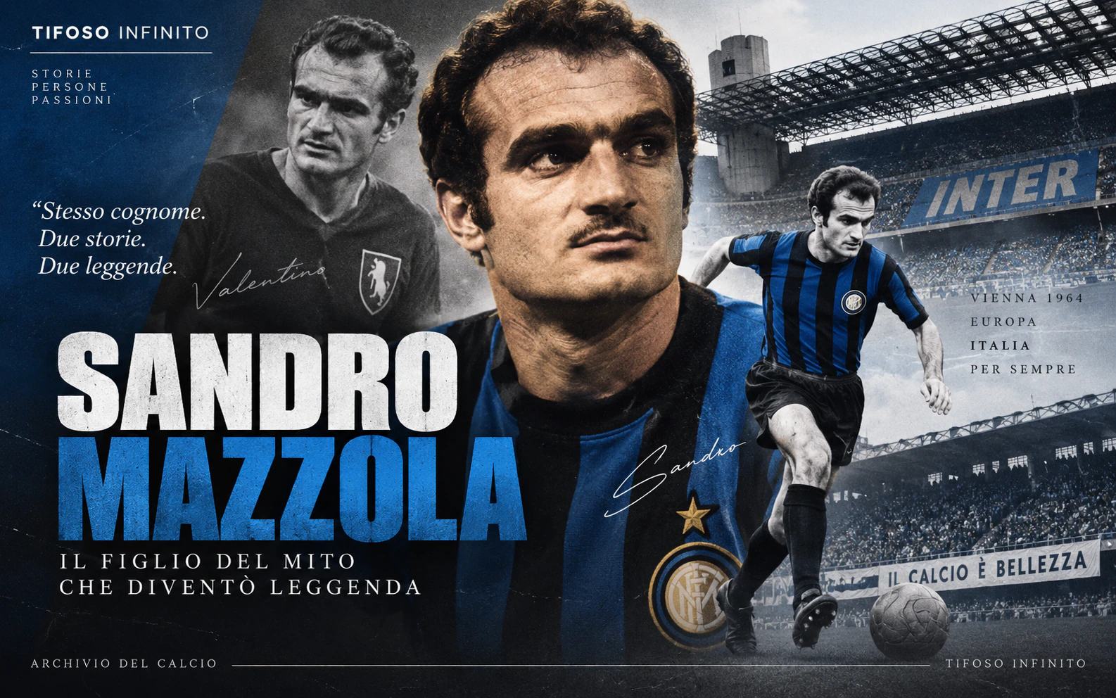 Sandro Mazzola, leggenda dell'Inter e della Nazionale italiana